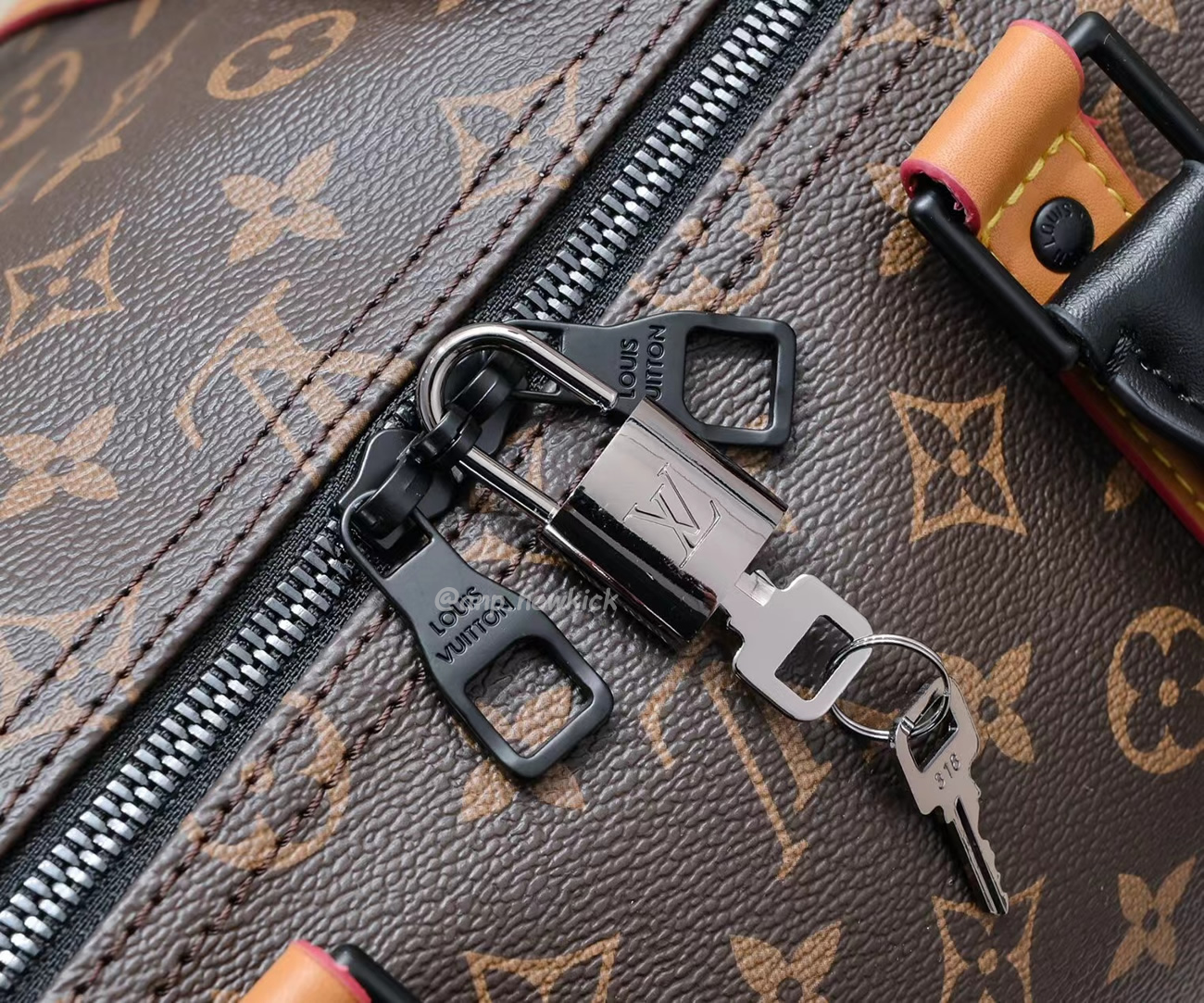 Louis Vuitton Keepall Bandouliere Monogram 50 Navy Duffel Bag (12) - www.newkick.vip